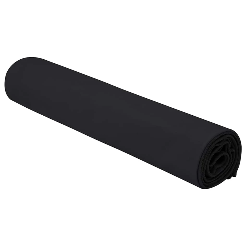 vidaXL Sporta dvieļi 2 pcs Melna 140 x 70 cm Poliesters un poliamīds