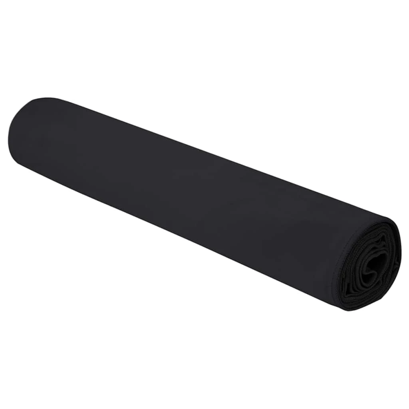 vidaXL Sporta dvieļi 2 pcs Melna 200 x 100 cm Poliesters un poliamīds