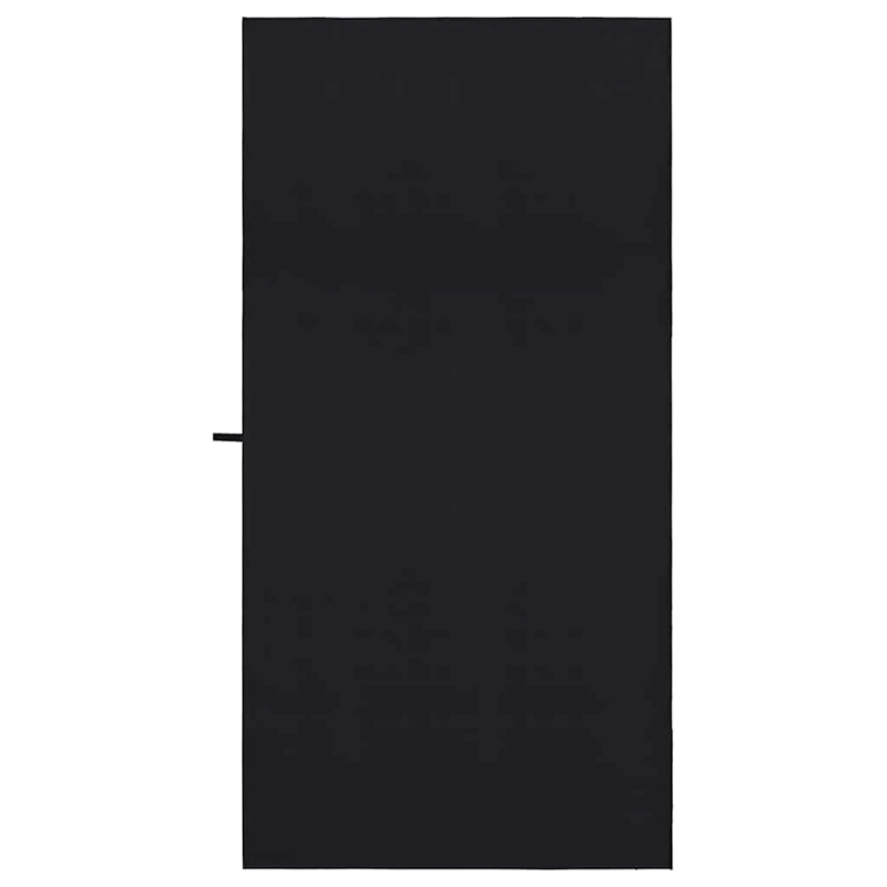 vidaXL Sporta dvieļi 2 pcs Melna 200 x 100 cm Poliesters un poliamīds