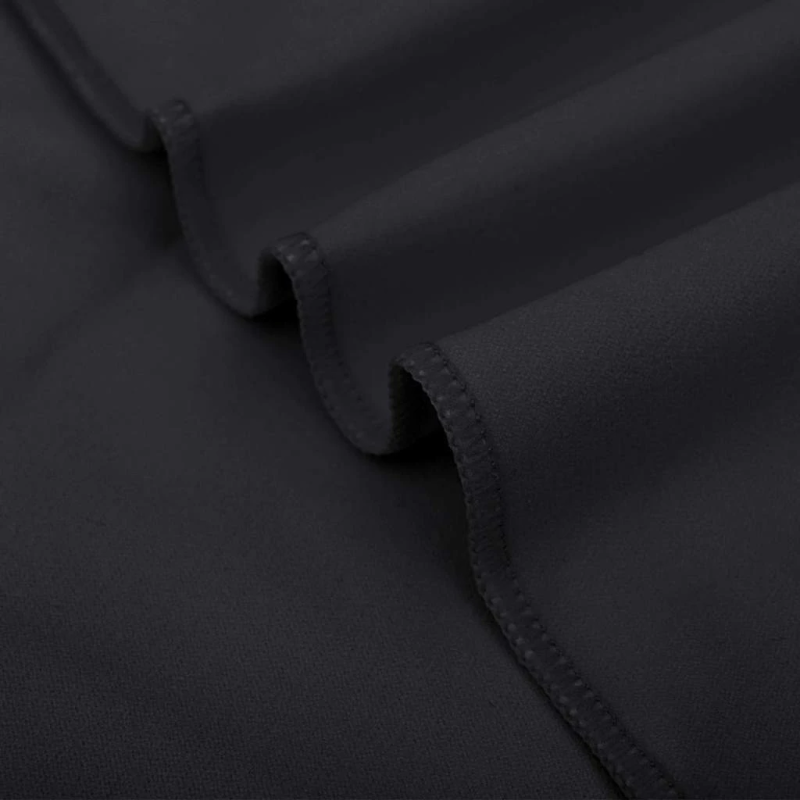 vidaXL Sporta dvieļi 2 pcs Melna 200 x 100 cm Poliesters un poliamīds