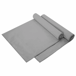 vidaXL Sporta dvieļi 2 pcs Tumši pelēka 140 x 70 cm