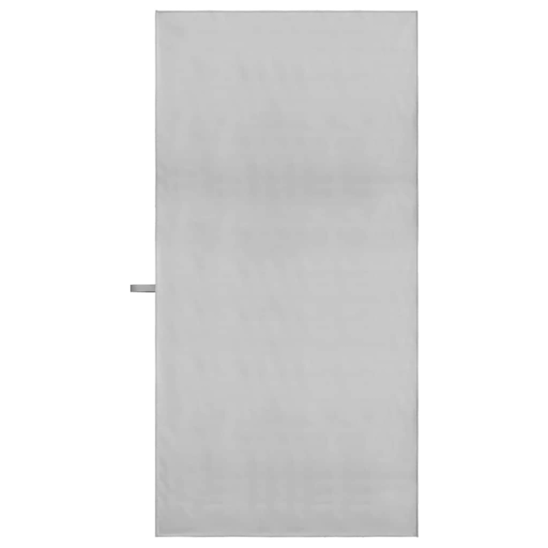 vidaXL Sporta dvieļi 2 pcs Pelēka 140 x 70 cm Poliesters un poliamīds