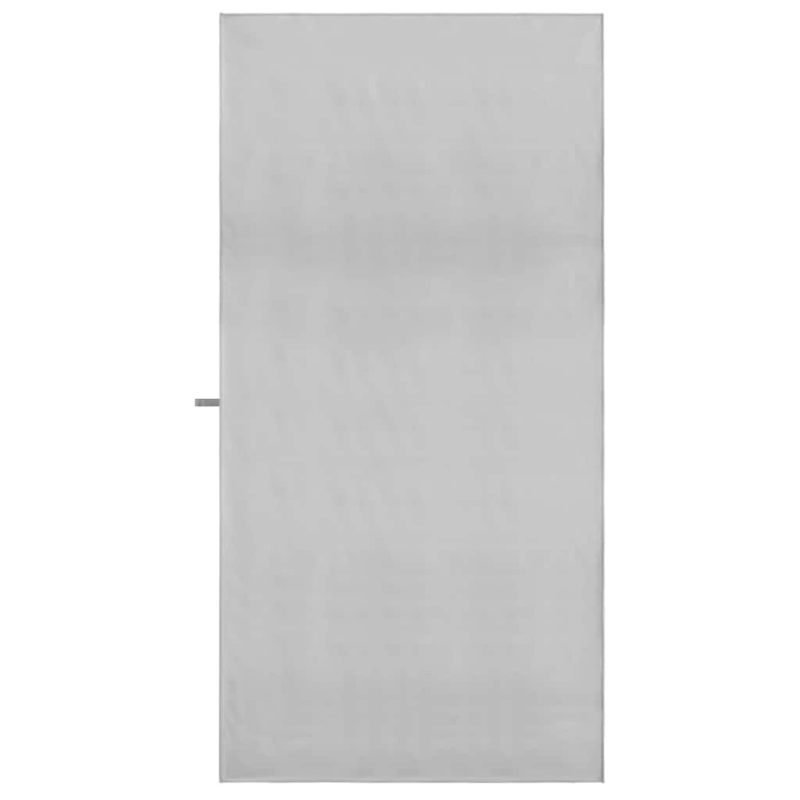 vidaXL Sporta dvieļi 2 pcs Pelēka 180 x 90 cm Poliesters un poliamīds