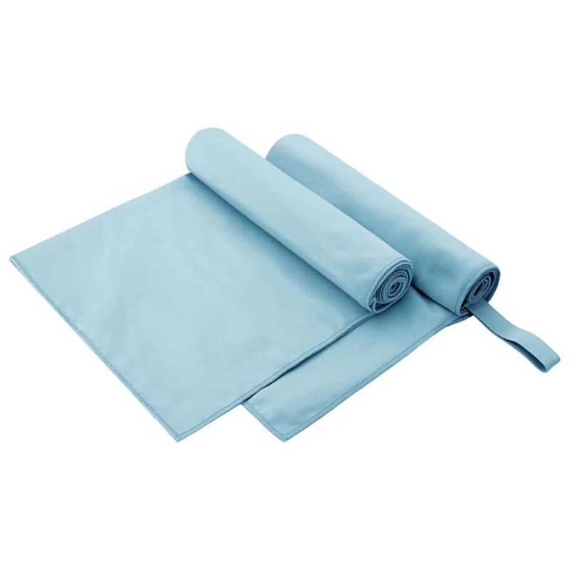 vidaXL Sporta dvieļi 2 pcs Zila 100 x 50 cm Poliesters un poliamīds