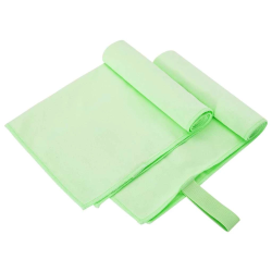 vidaXL Sporta dvieļi 2 pcs Zaļa 50 x 30 cm Poliesters un poliamīds