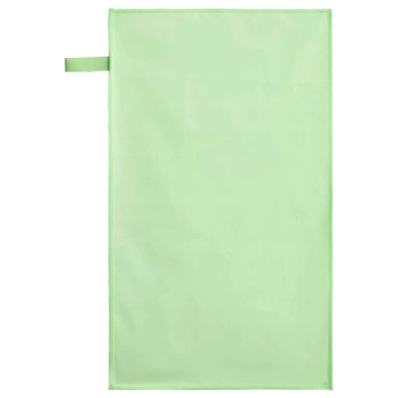 vidaXL Sporta dvieļi 2 pcs Zaļa 50 x 30 cm Poliesters un poliamīds