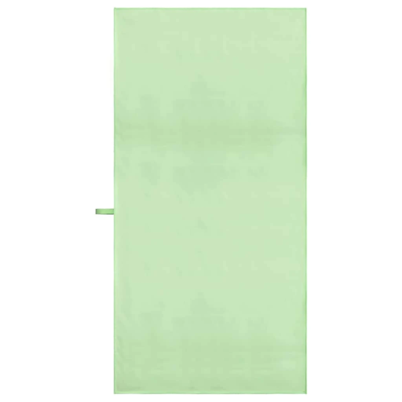 vidaXL Sporta dvieļi 2 pcs Zaļa 140 x 70 cm Poliesters un poliamīds