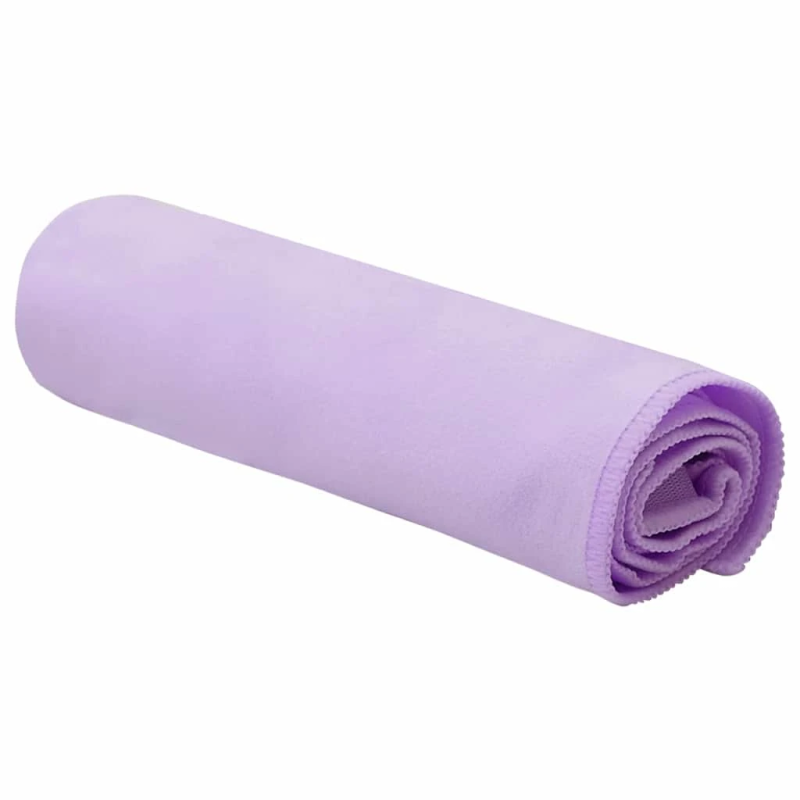 vidaXL Sporta dvieļi 2 pcs Violeta 50 x 30 cm Poliesters un poliamīds