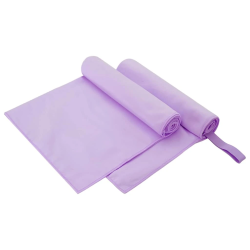 vidaXL Sporta dvieļi 2 pcs Violeta 100 x 50 cm Poliesters un poliamīds