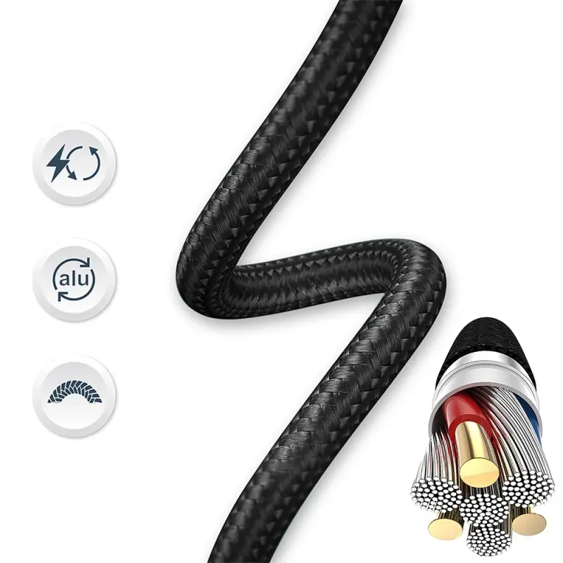 Tellur Minimalist USB to Type-C Cable 3A 1m Black