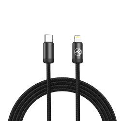 Tellur Minimalist USB-C to Lightning Cable 3A 1m PD27W Black