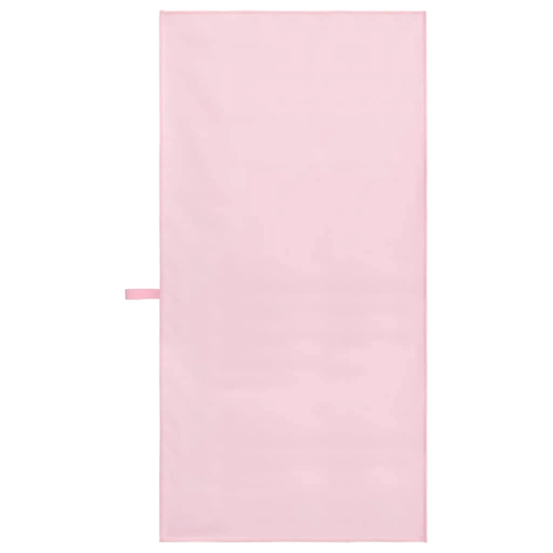 vidaXL Sporta dvieļi 2 pcs Rozā 100 x 50 cm Poliesters un poliamīds