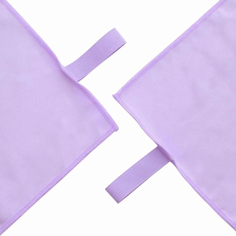 vidaXL Sporta dvieļu komplekts 2 pcs Violeta audums