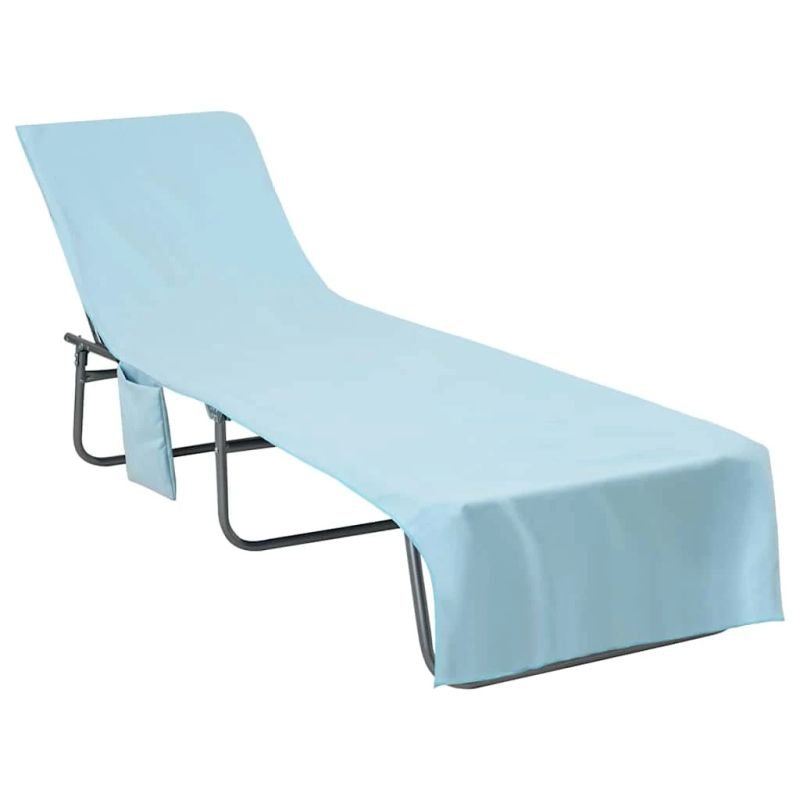 vidaXL Sauļošanās dvieli 2 pcs Zila 210 x 75 cm