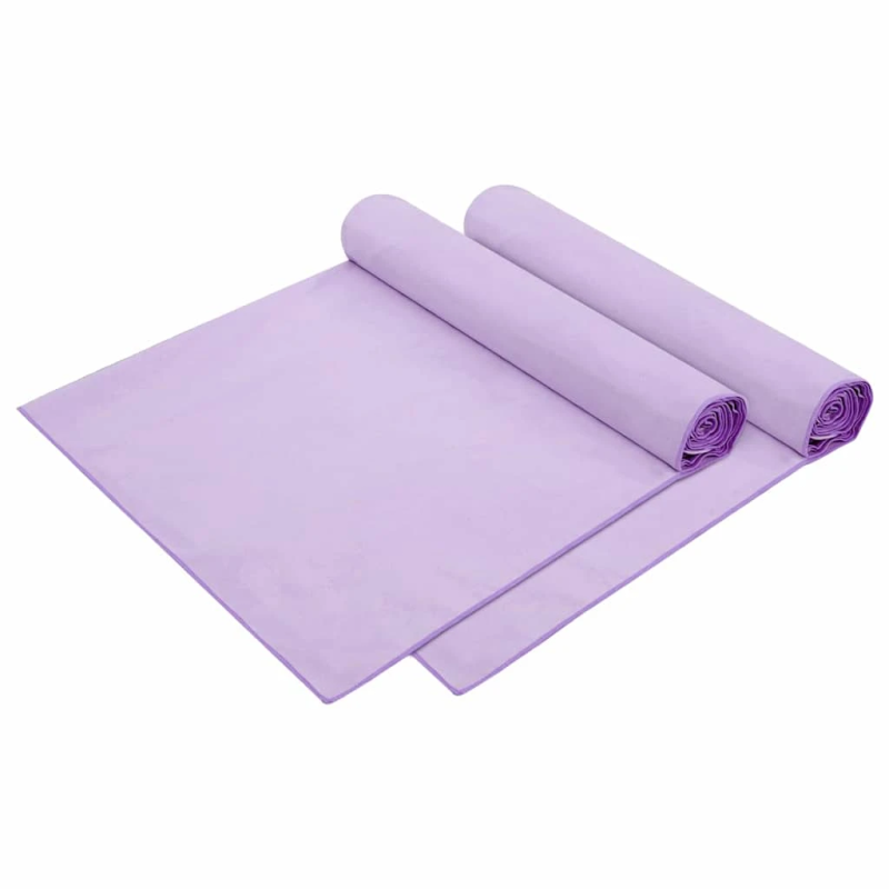 vidaXL Sauļošanās dvieli 2 pcs Violeta 210 x 75 cm