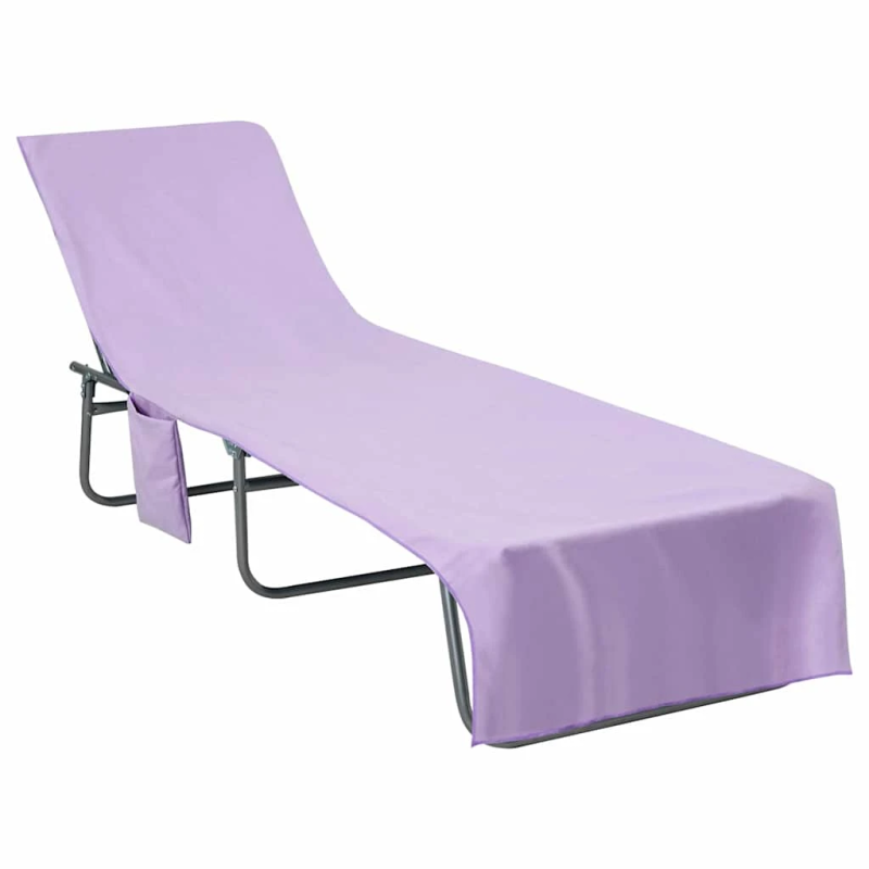 vidaXL Sauļošanās dvieli 2 pcs Violeta 210 x 75 cm