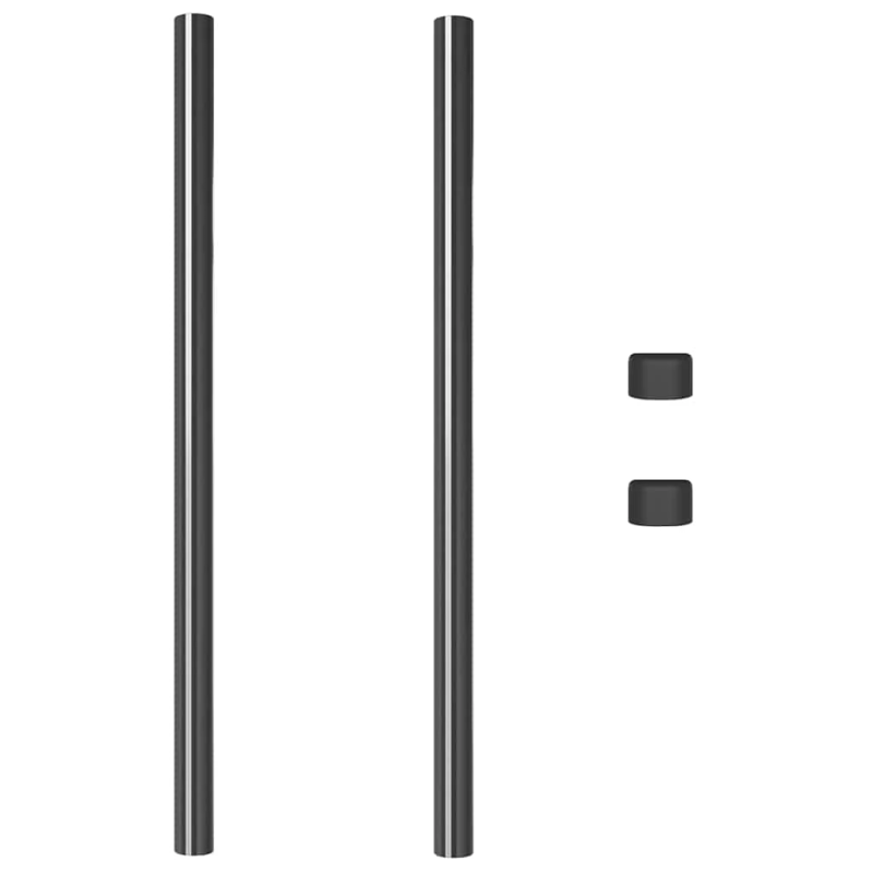 vidaXL Žoga āķis 2 pcs Pelēka 100 cm Pulverkrāsots tērauds