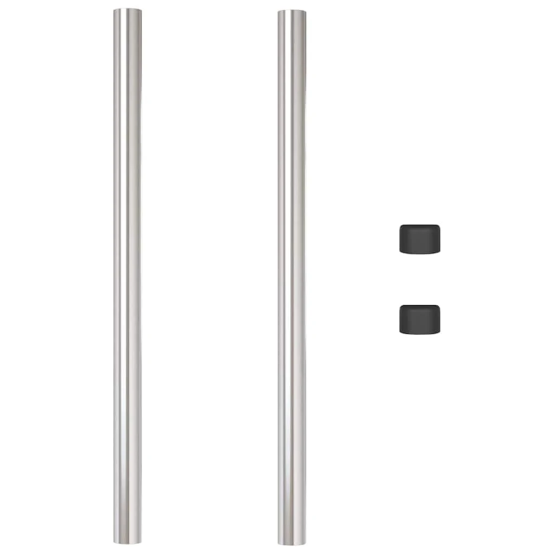 vidaXL Žoga āķis 2 pcs Sudraba 80 cm Pulverkrāsots tērauds