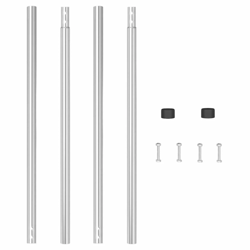 vidaXL Žoga āķis 2 pcs Sudraba Pulverkrāsots tērauds
