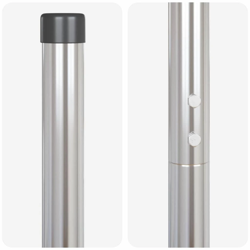 vidaXL Žoga āķis 2 pcs Sudraba Pulverkrāsots tērauds