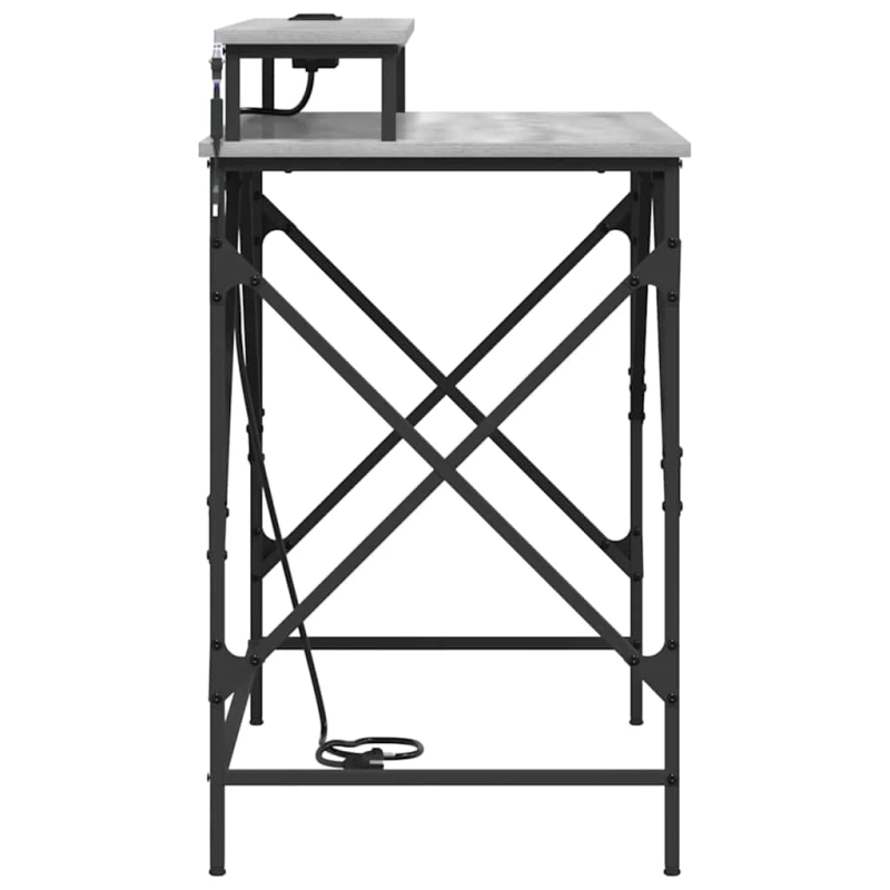 vidaXL Galds Pelēks Sonoma 100 x 50 x 86,5 cm Inženierijas koks