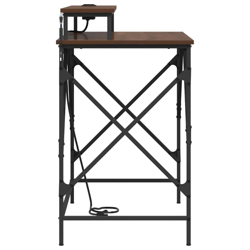 vidaXL Galds Brūns ozols 100 x 50 x 86,5 cm Inženierijas koks