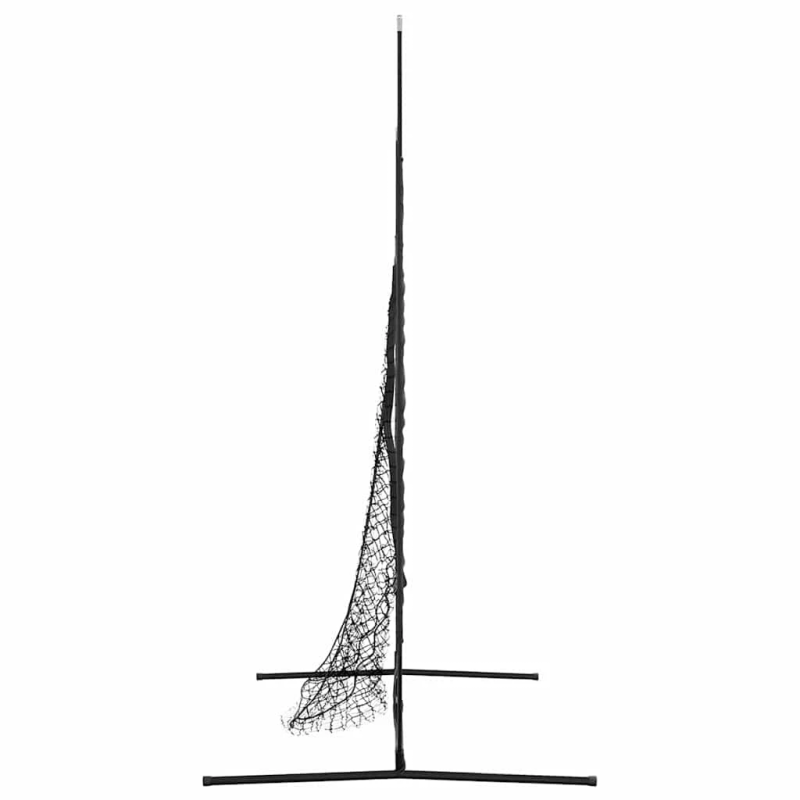 vidaXL Beisbola treniņu tīkls Melna 250 x 106 x 209 cm Poliesters