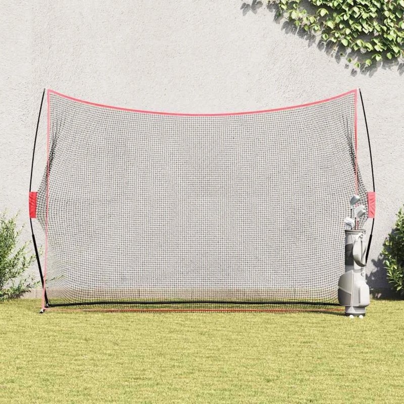 vidaXL Golf treniņu palīglīdzeklis Melna 314 x 92 x 214 cm Poliesters