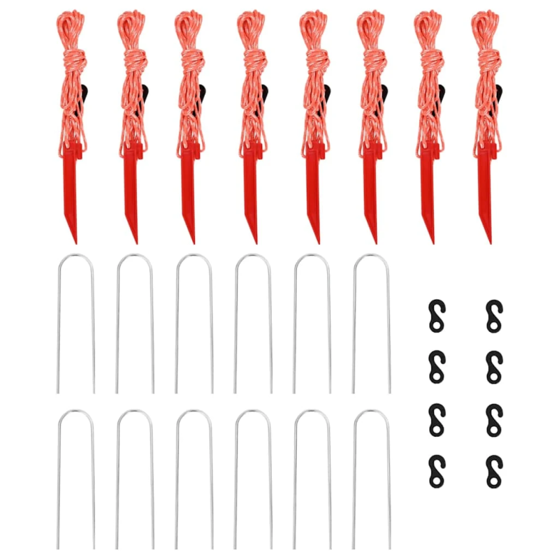 vidaXL Beisbols un softbols Melna 702 x 369,5 x 243,5 cm Poliesters