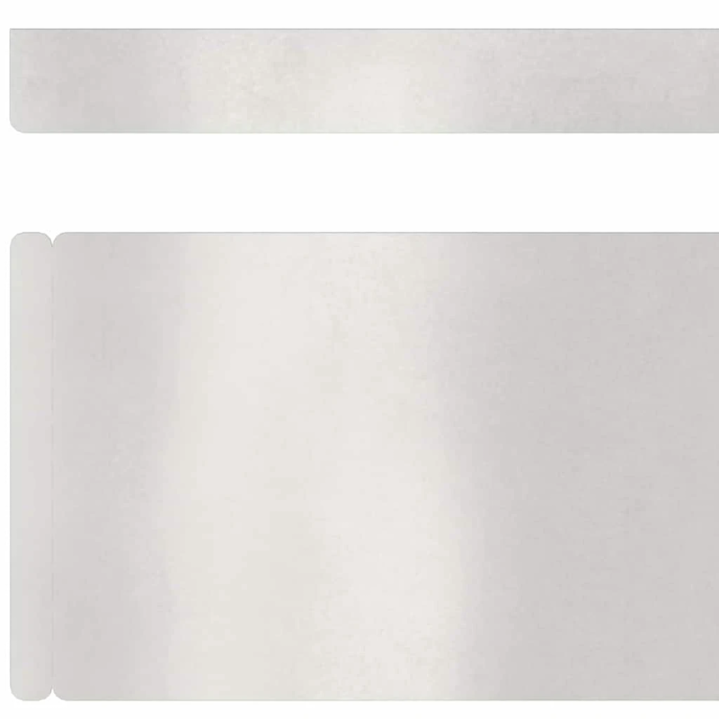 vidaXL Zāliena Apmale Sudraba 450 x 0.05 x 15 cm Nerūsējošs tērauds