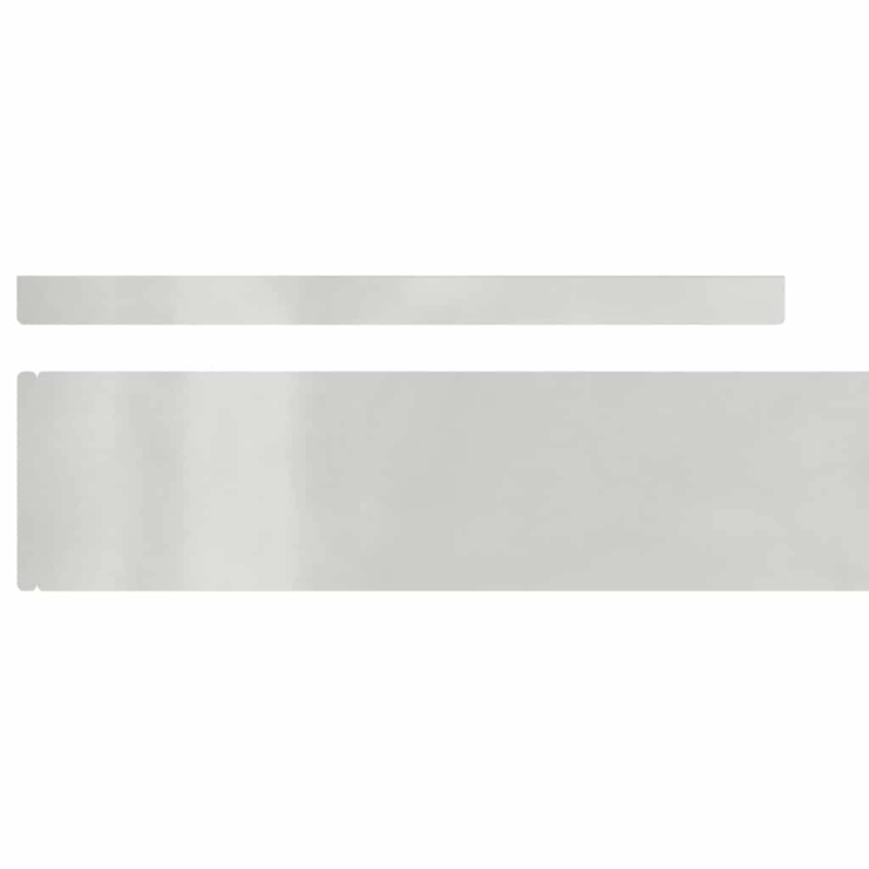 vidaXL Zāliena Apmale 4 pcs Sudraba 450 x 0.05 x 15 cm