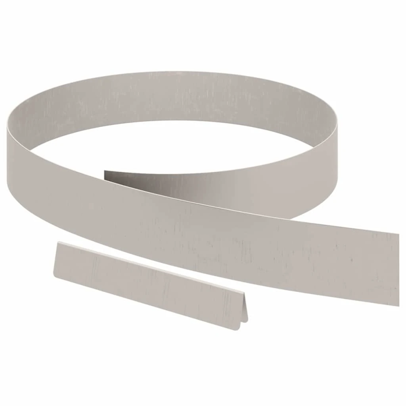vidaXL Zāliena Apmale Rūsa 450 x 0.05 x 15 cm Novecināts tērauds