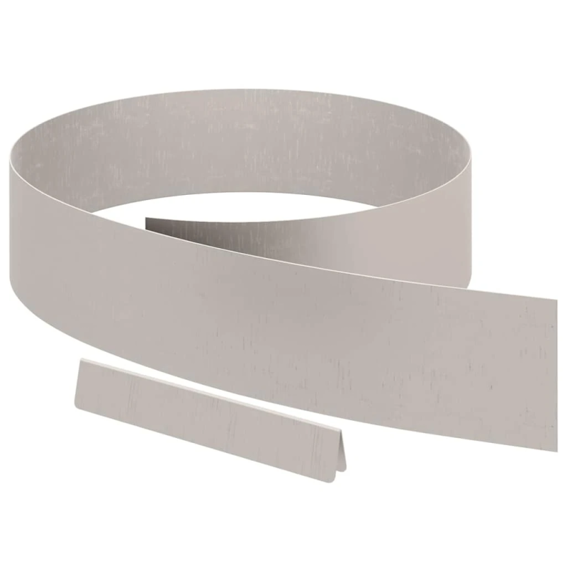 vidaXL Zāliena Apmale 4 pcs Rūsa 450 x 0.05 x 15 cm Laika tērauds