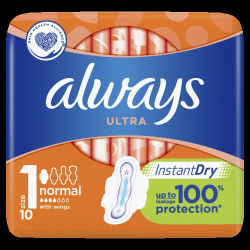 Higiēniskās paketes Always Ultra Plus 10gb