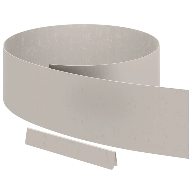 vidaXL Zāliena Apmale 4 pcs Rūsa 450 x 0.05 x 15 cm Laika tērauds