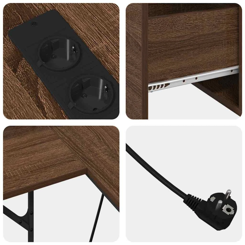 vidaXL Galds Brūns ozols 182 x 101 x 87,5 cm Inženierijas koks