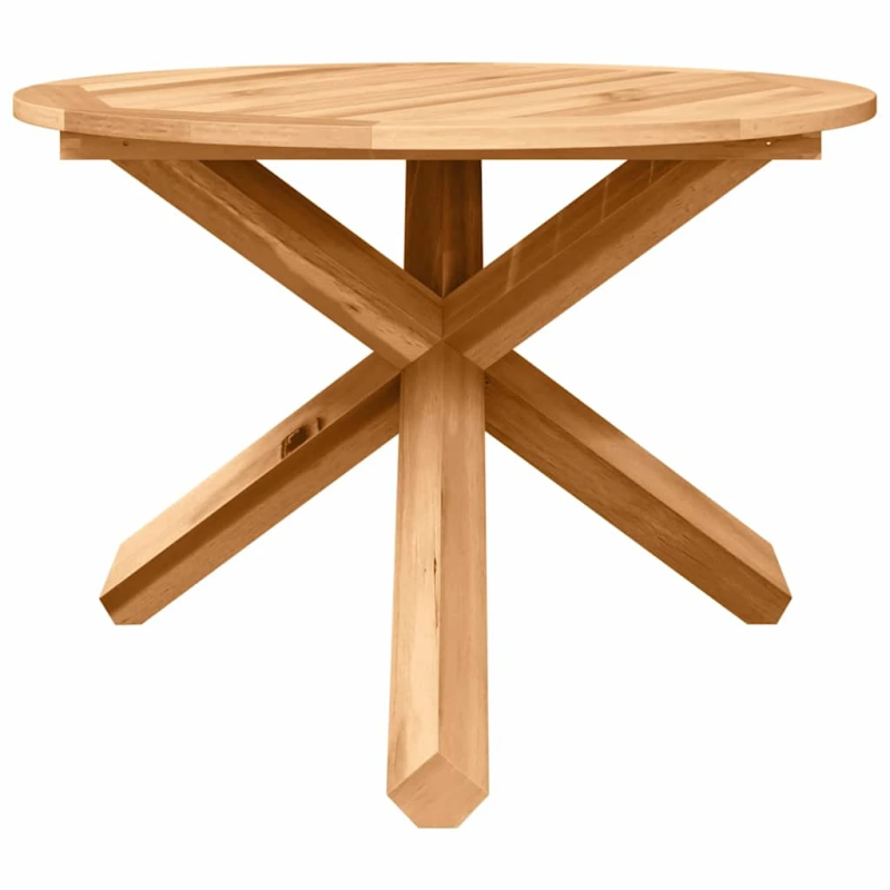 vidaXL Dārza ēdamgalds 3 pcs Brūna Cietā akāciju koks