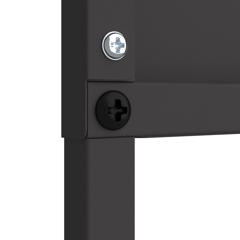 vidaXL Dārza privātuma ekrāns Melna 32 x 140 cm Auksti velmēta tērauds