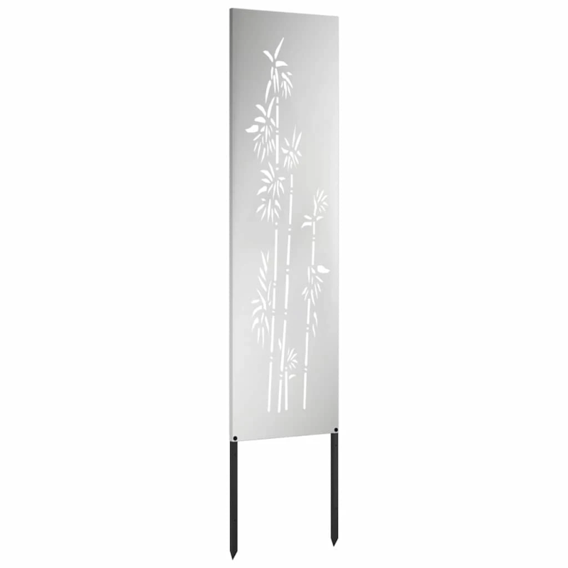 vidaXL Dārza privātuma ekrāns Sudraba 32 x 140 cm Cinkots tērauds