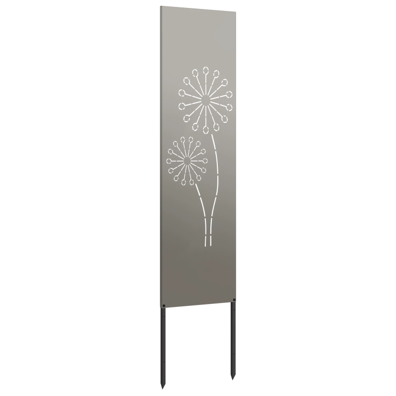 vidaXL Dārza privātuma ekrāns Rūsa 32 x 140 cm Novecināts tērauds