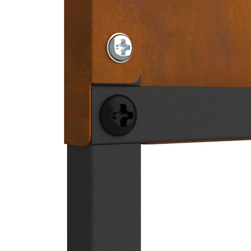 vidaXL Dārza privātuma ekrāns Rūsa 32 x 140 cm Laika tērauds