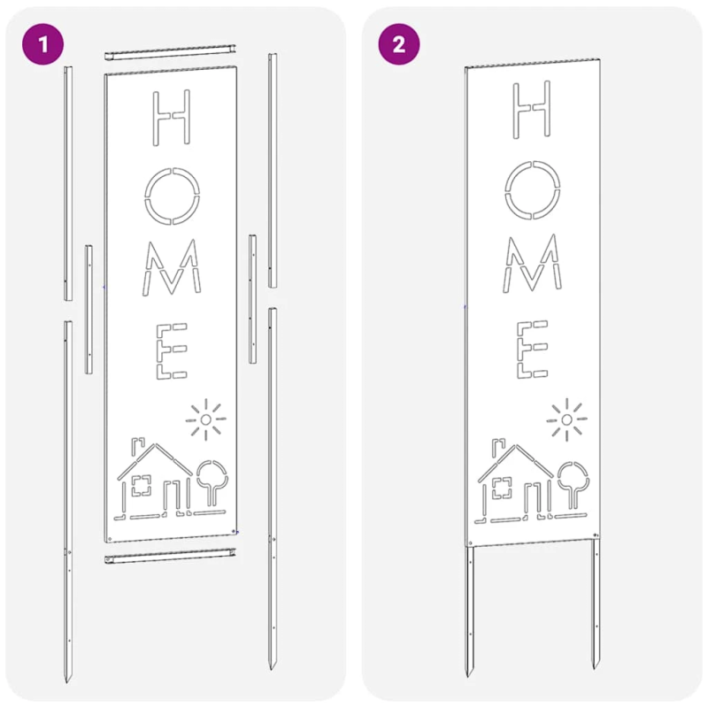 vidaXL Dārza privātuma ekrāns Melna 32 x 140 cm Auksti velmēta tērauds