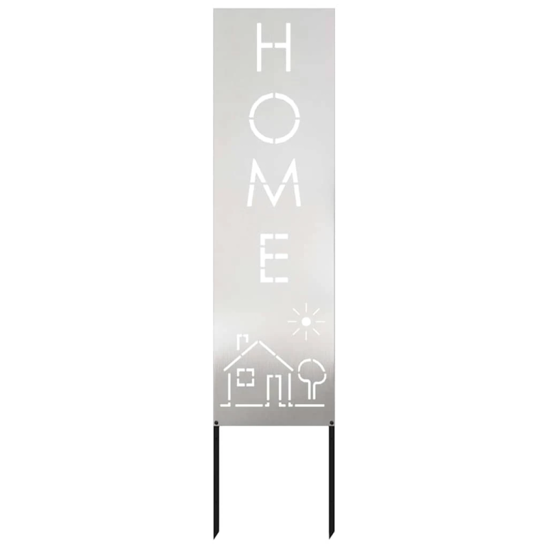 vidaXL Dārza privātuma ekrāns Sudraba 32 x 140 cm Nerūsējošs tērauds