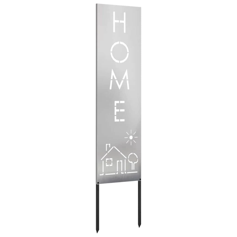 vidaXL Dārza privātuma ekrāns Sudraba 32 x 140 cm Nerūsējošs tērauds