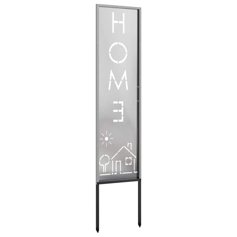 vidaXL Dārza privātuma ekrāns Sudraba 32 x 140 cm Nerūsējošs tērauds