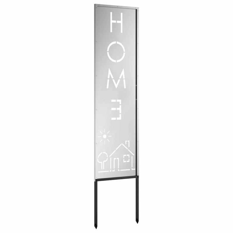 vidaXL Dārza privātuma ekrāns Sudraba 32 x 140 cm Cinkots tērauds