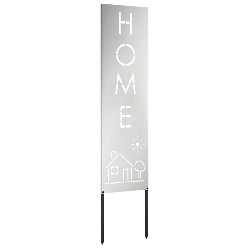 vidaXL Dārza privātuma ekrāns Sudraba 32 x 140 cm Cinkots tērauds