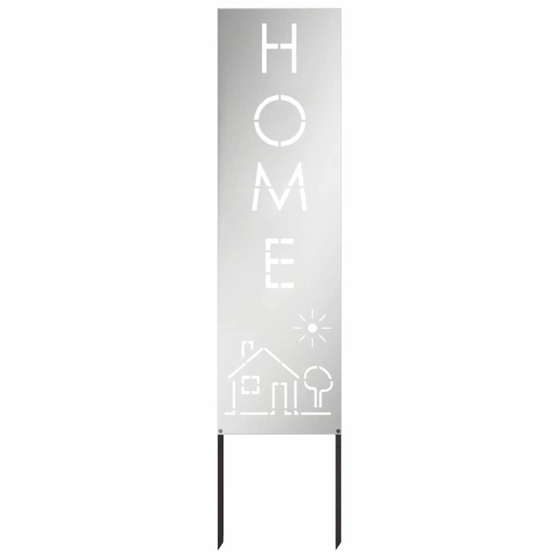 vidaXL Dārza privātuma ekrāns Sudraba 32 x 140 cm Cinkots tērauds