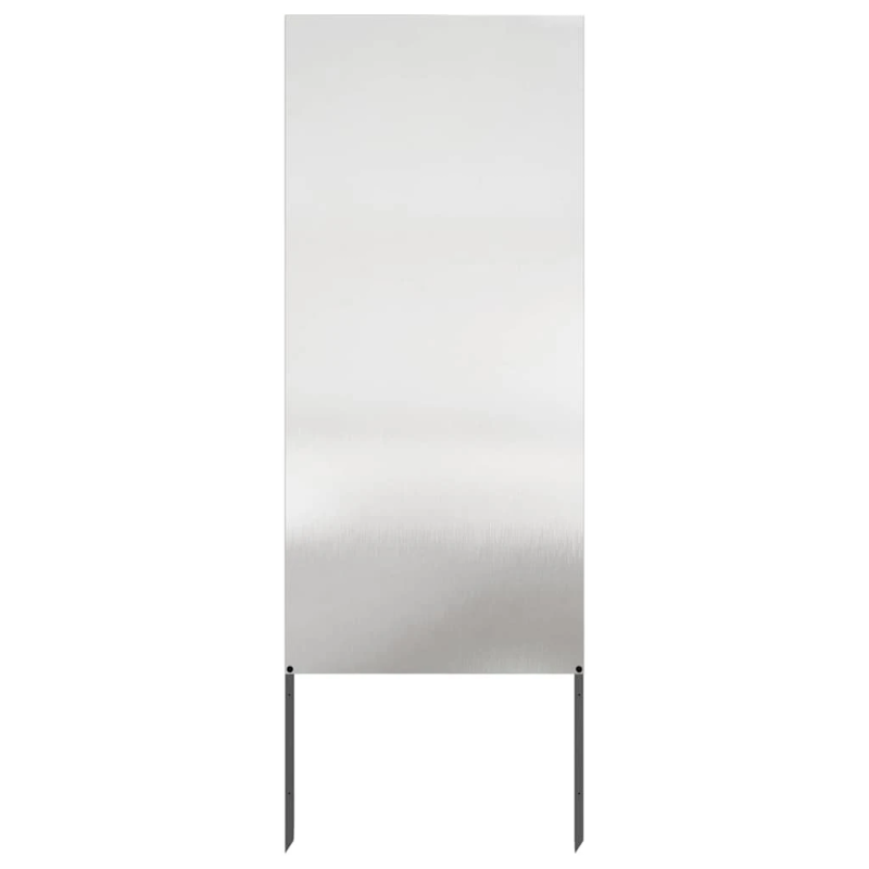 vidaXL Dārza privātuma ekrāns Sudraba 50 x 140 cm Nerūsējošs tērauds