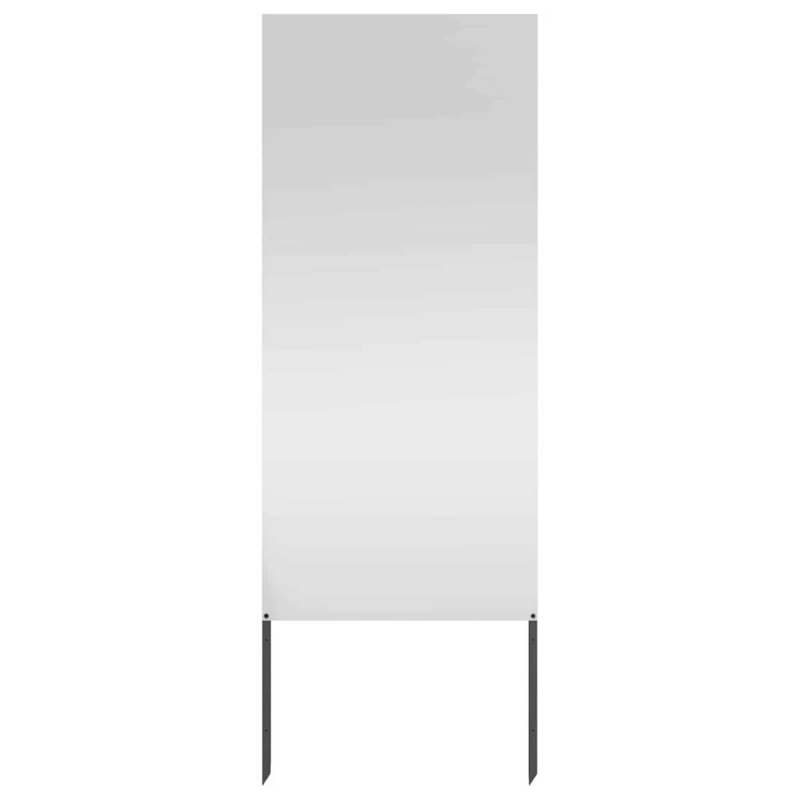 vidaXL Dārza privātuma ekrāns Sudraba 50 x 140 cm Cinkots tērauds